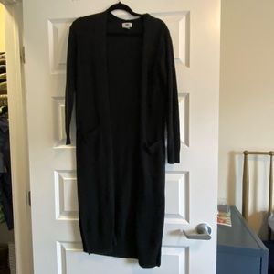 Black duster cardigan size small